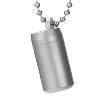 Titane Mini Boîte À Pilules Étanche Portable Conteneur À Pilules Pilule Mallette De Stockage Outil Extérieur EDC