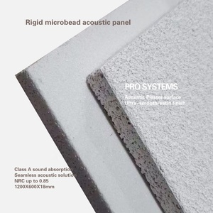 Plafonds acoustiques sans soudure et matériaux d'insonorisation murale Perles de verre Panneaux acoustiques rigides - Product Image 5
