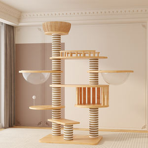 Massivholz verdicktes PVC Katzen spielzeug Großer Luxus <span class=keywords><strong>Maine</strong></span> <span class=keywords><strong>Coon</strong></span> Painted Modern Water proof Premium Kratz baum Hergestellt von Premium Hersteller - Product Image 1