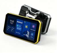 Écran CarPlay sans fil C9 Promax 6,0 pouces pour moto, double caméra embarquée 1080P avec moniteur de pression des pneus TPMS pour moto de tourisme