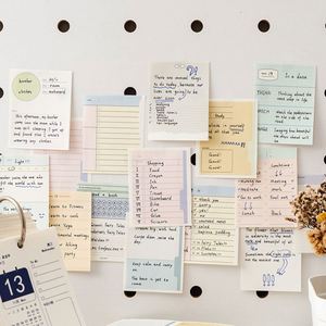 80-sheet Multi-functional Macaron Color Series Hardcover Planner <b>Sticky</b> <b>Note</b> Set (Thermal Binding) Checklist/Grid/Lined - Product Image 4