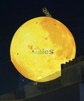 Modèle de Lune Gonflable Personnalisé pour Événements, Lune Géante Réaliste Gonflable pour Décoration de Carnaval en Plein Air