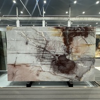 Dalle de marbre italien polie, imperméable, écologique, résistante aux rayures, pour la construction polyvalente, les patios extérieurs, les allées et la maison