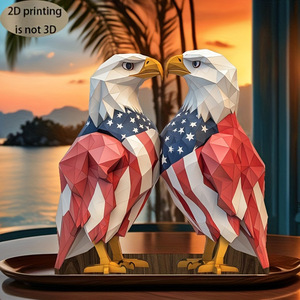 รูปปั้นนกอินทรีหัวโล้นแสดงความรักชาติ พร้อมธงชาติอเมริกัน ของตกแต่งวันประกาศอิสรภาพ 4 <span class=keywords><strong>กรกฎาคม</strong></span> และของขวัญแสดงความรักชาติ - Product Image 1