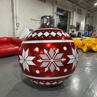 Vente chaude ballon suspendu géant brillant gonflable boule miroir de Noël pour décoration de fête