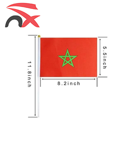 Дешевая оптовая продажа под заказ Марокко Национальный флаг ручной марокканский флаг марокканский Развевающийся Флаг для продвижения - Product Image 4