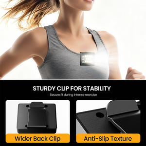 Egh Khả năng hiển thị cao có thể sạc lại 17 đèn LED ngực chạy đèn cho đi xe chạy bộ đi bộ đường dài cắm trại - Product Image 4