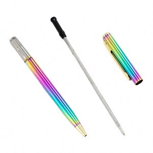 Wholesale Promotional Custom Logo Gift <b>Pens</b> Rainbow Plate Ballpoint Metal Rod <b>Pen</b> Rotating Design with Custom Logo Ball <b>Pen</b> - Product Image 6
