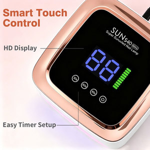 Portable Rechargeable UV LED Nail Lamp <b>Red</b> Light Intelligent Sensor Cordless Gel Polish Curing Lamp Wholesale - Product Image 4