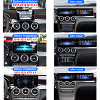 STWEI Android 13 para Mercedes Benz C/GLC/W205 2015-2021 NTG 5.0 5.5 6.0 Carplay Pantalla Dual de 26 Pulgadas, Radio para Auto, Reproducción Multimedia