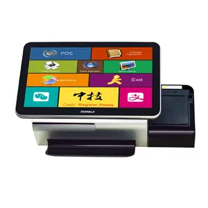 Zhongji A9 Caisse Enregis treuse, De Billets Cloud Gesichts zahlung Ssd Nvme 256 GB 15,6 Zoll Monitor Touchscreen Pos Machine/