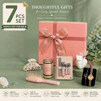 Panier Cadeau Anniversaire Femme 2026 – Coffret Beauté 7 Pièces avec Montre, Outils de Soin, Accessoires Cheveux et Emballage Cadeau
