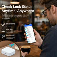 Uzaktan Kumandalı Akıllı Kilit Köprü Hub'ı Wifi Ağ Geçidi İnternet Uygulama Bağlantılı TTlock Akıllı Kilit Bulut Veri Depolama Seçeneği