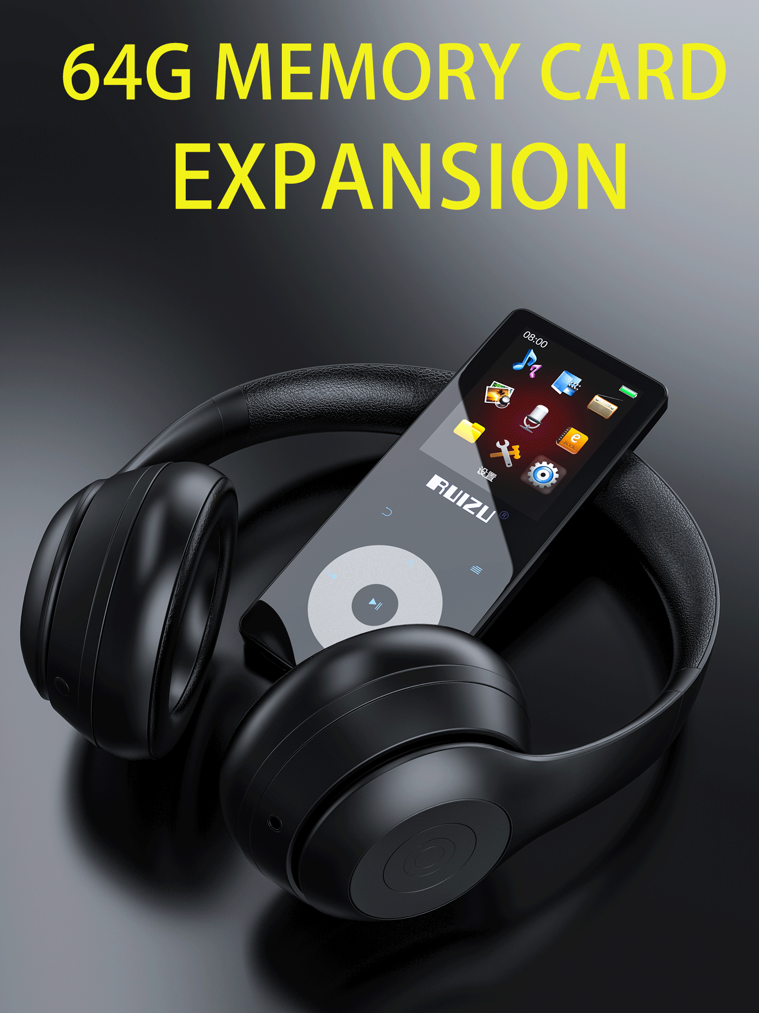 Amazon hot sale Touch MP3 Player  wireless V5.0  Music MP3 Player with FM Radio Voice Recorder 1.8" HD Screen Support up to 64G