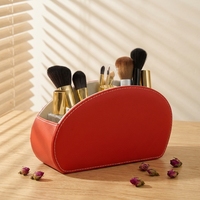 Boîte de rangement pour table de maquillage en cuir PU avec logo personnalisé LG8175, 5 compartiments, pour bureau/maison/salon, rangement pour télécommande de télévision