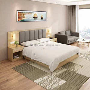 Camas de Hotel Modernas y Ecológicas de Madera Maciza, con Cabeceras Tapizadas, Personalizables en Tamaño y Color para Dormitorio, a Precio Accesible - Product Image 6