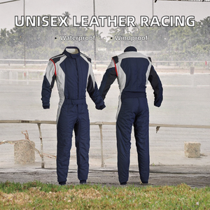 Traje de Carreras de Cuero con Estampado Digital Unisex para Adultos – Mono Profesional para Práctica de Karting, Impermeable, Transpirable, con Forro de Kevlar - Product Image 2