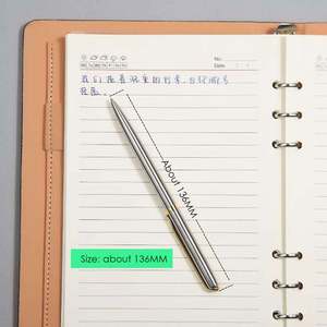 ปากกาลูกลื่นโลหะหรูหรา สลักโลโก้ได้ ขนาด 0.7 มม. หมึกสีน้ำเงิน/ดำ แบบหมุน พรีเมียม ของขวัญส่งเสริมการขายสำหรับสำนักงานและธุรกิจ - Product Image 4