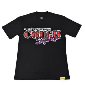 T-shirt en coton personnalisé pour hommes avec l'inscription 'That's a Awful Lot of Cough Syrup' - Product Image 1