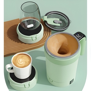 Tazza Intelligente per Miscelazione Automatica con Misurazione Elettronica della Temperatura, in Acciaio Inox, Portatile, per Caffè e Frullati - Product Image 2