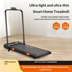 Caminadora Doméstica con Absorción de Impactos, Caminadora Plegable Pequeña y Plana, Equipo de Ejercicio Físico Eléctrico para Interiores, Silencioso y de Velocidad Ajustable - Product Image 3