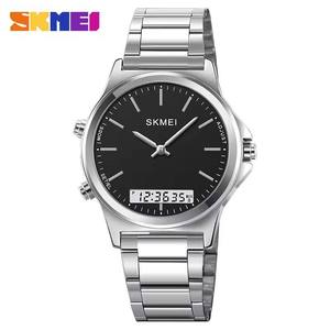 Reloj de Pulsera Deportivo de Moda SKMEI 2120, Relojes de Cuarzo Digitales de Negocios, Pantalla LED Dual ANALÓGICA-DIGITAL, Reloj de Lujo Resistente al Agua para Hombre - Product Image 1