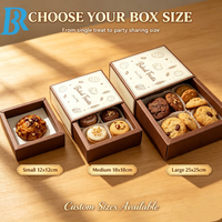 Boîtes à gâteaux personnalisées avec fenêtre coulissante, qualité alimentaire, pour pâtisseries, brownies, desserts, emballage pour traiteur