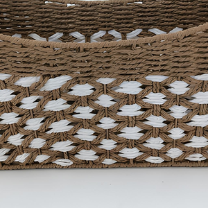 Paniers de rangement tissés en corde de papier pour cuisines, salles de bain, placards et salons. - Product Image 2