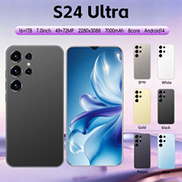 Teléfono Inteligente Android S24 Ultra de Lujo para Negocios, 16 GB + 1 TB, Batería de 7000 mAh