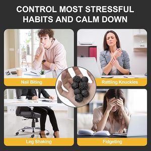 Jouet sensoriel en silicone avec billes magnétiques pour soulager le stress, l'anxiété, le TDAH, l'autisme - Unisexe - Product Image 3