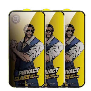 Película templada de pantalla de privacidad GH13 Gorilla, adecuada para Apple 11 12 13 14 <span class=keywords><strong>15</strong></span> 16PROMAX película protectora de pantalla completa antiestática - Product Image 1