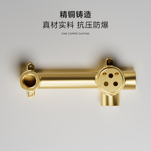 ก๊อกน้ำติดผนังแบบฝัง Yao Peng พร้อมก้านควบคุมเดี่ยว วาล์วเซรามิก น้ำร้อน/น้ำเย็น สำหรับอ่างล้างหน้าในห้องน้ำ รุ่น YP-46 15 PSI ได้รับอนุญาต - Product Image 3