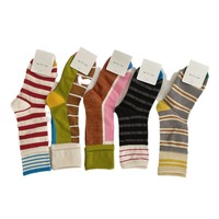 Nouveauté Automne : Chaussettes multicolores pour femmes, mi-mollet, sportives et décontractées, en coton