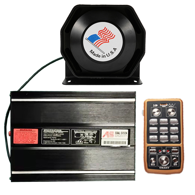 Emergency Vehicles Series Siren 300W Cars Accessores 12V Federal Signal Warning Auto Fire Engines 300W Siren