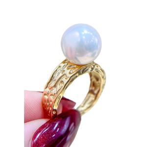 Base para Anillo de Plata S925 con Cuentas Redondas de 9-13 mm, Accesorios de Perlas para DIY, Base para Joyería de Moda, Tamaño 25 mm, 10461 - Product Image 5