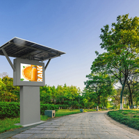 Kiosque publicitaire personnalisé, totem solaire, écran IP66 haute luminosité, 65 à 85 pouces, écran LCD étanche pour extérieur