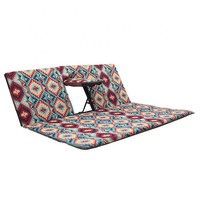 Extérieur intérieur pliant jeu arabe saoudien Sadu tissu sol siège chaise canapé tapis de sol avec support dorsal
