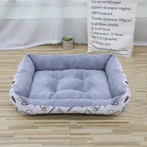 Tempat Tidur Hewan Peliharaan Persegi Panjang Bulu Arctic Tebal Nyaman Hangat 2025, Alas Tidur Kucing dan Anjing, Perlengkapan Hewan Peliharaan - Product Image 5