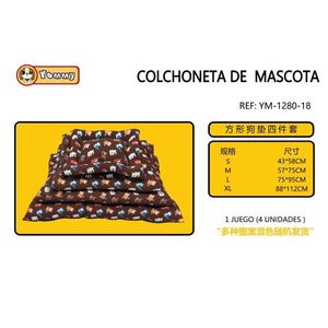Set di Quattro Cucce per Animali Domestici YM1280 Imbottite in Cotone, Comode e Resistenti per i Tuoi Amati Animali - Product Image 1