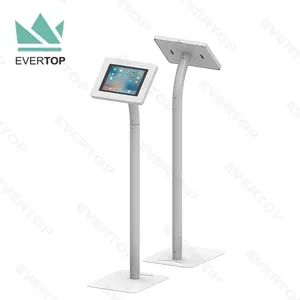 Tablet Floor Stand LSF01-C Antitheft Metal Floor For IPad Kiosk Stand Anti-theft Metal Tablet Enclosure Charging Display Stand Customizable