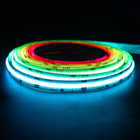 Bande LED numérique COB à pixels RVBIC adressables SPI 12V 24V, bande LED intelligente COB WS2811, couleur de rêve, 720 LED