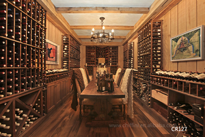 Cuarto de Vino Personalizado de Lujo para Sótano Oculto, Gabinete para Vino CR039, Gabinetes para Vino Personalizados - Product Image 3