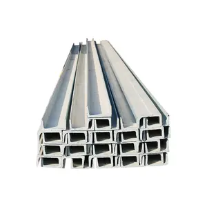 6m chiều dài 76*38*5.1 A36 góc kênh 76x38x5 BS 80mm A106 Carbon ASTM 653 thép mạ kẽm góc strut U C kênh thanh Kích thước