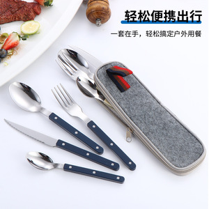 Stainless Steel Cutlery Set With Rivet Handles Western Steak Flatware For Hotel Business Gifts - Product Image 5
