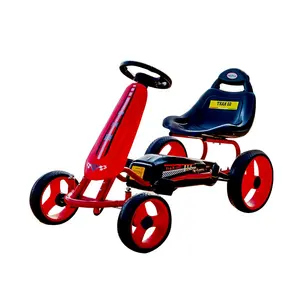 2020 newest kids children pedal racing car go kart, EVA wheels or air tire