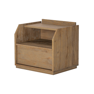 Hot Sale Modern Apartment Nightstand Oak Bedroom <b>Bedside</b> Table with Drawer <b>Storage</b> - Product Image 2
