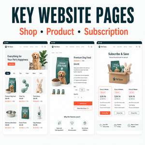 Développement de <span class=keywords><strong>site</strong></span> Web et mobile Shopify pour produits et accessoires pour animaux de compagnie avec filtres par type d'animal et commandes par abonnement - Product Image 3