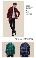 Chemise décontractée en flanelle pour homme, personnalisable avec votre marque, à manches longues, style business décontracté