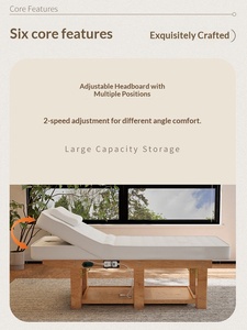 Table de massage pliable moderne en bois massif avec éponge haute densité pour salon de beauté, école, chambre, salon, style <span class=keywords><strong>traditionnel</strong></span> chinois - Product Image 4
