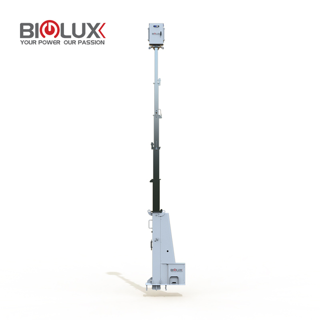 Hot-Dip Galvanized Steel Telescopic Mast Pole for Mobile Light Tower and Security Tower Surveillance System